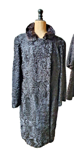 Manteau astrakan fourrure - astrakan,