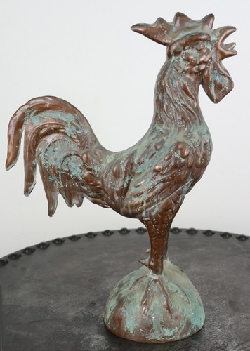Ancienne girouette coq - , clocher
