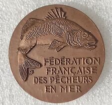 MEDAILLE FEDERATION FRANCAISE PECHEURS EN MER 1978 LE TOUQUET championnat France