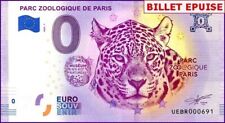 PARC ZOOLOGIQUE DE PARIS / BILLET 0 € / NULL EURO-SCHEIN / UEBR 2020-7