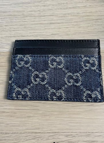 Porte cartes gucci denim - gg,