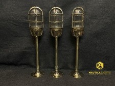 Décor maritime antique neuf laiton style vintage lampe cloison luminaire 3...