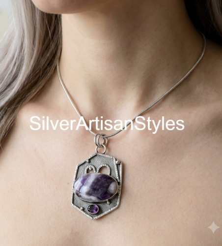 Collier chaîne fait main - , en