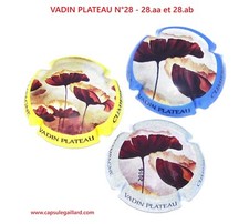 Série de 3 Capsules de champagne - VADIN PLATEAU N°28 au 28.b