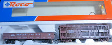 Roco H0 48499 Ensemble De Wagons De Fret NYC 28000 & PRR 385479 2 Pièces En OVP
