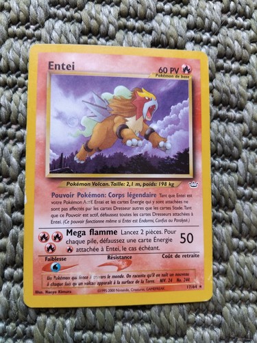 Carte pokémon entei 64 - carte,