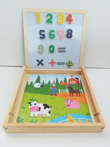 Puzzle magnetique bois - magnetique,