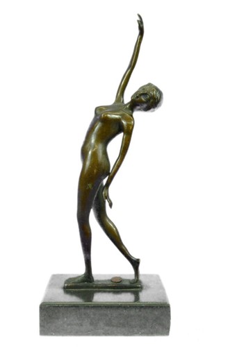 Bronze art sculpture chair - art, un