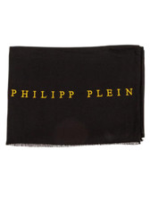 Philipp Plein Femme Unisexe Viscose Made In Italy 67x185 Cm Noir Homme