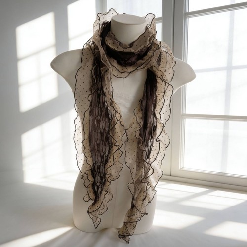 Foulard tulle pois - foulard, à
