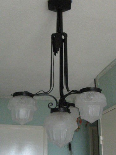 Lustre art deco frères - lustre,