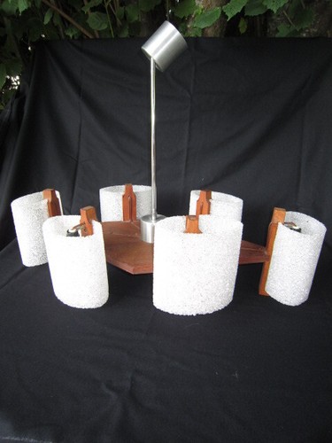 Lustre scandinave teck perpex - lustre,