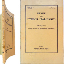 REVUE ETUDES ITALIENNES