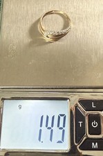 Bague femme en or 375 jaune bicolore coeur avec zirconium blanc diamètre 52