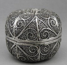 Ancienne boîte argent - ancienne, en
