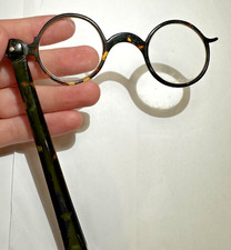 Lorgnette À Main Vintage En Bakélite Marron Tortue