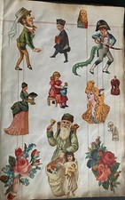 CHROMOS GAUFFRES  XIX éme SIECLES PAGE D'ALBUM  DIVERS + SAINT NICOLA PERE NOEL