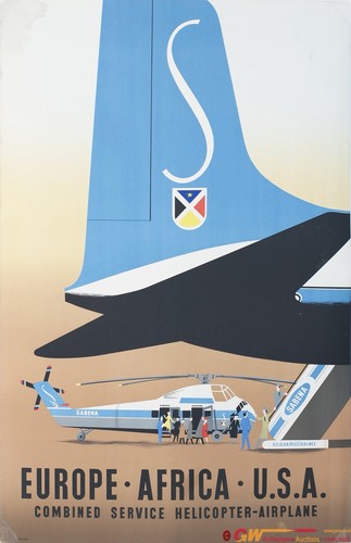 Affiche poster sabena - poster,