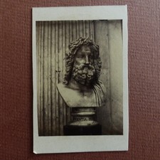 Venuti , ITALIE, PHOTO CDV , Sculpture de Zeus au musée du Vatican , vers 1880