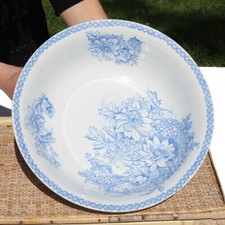 Ancienne cuvette de toilette en faïence de Saint Amand & Hamage modèle Cactus