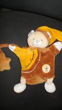 DOUDOU ET COMPAGNIE marionnette ours bonhomme pain d'épice marron