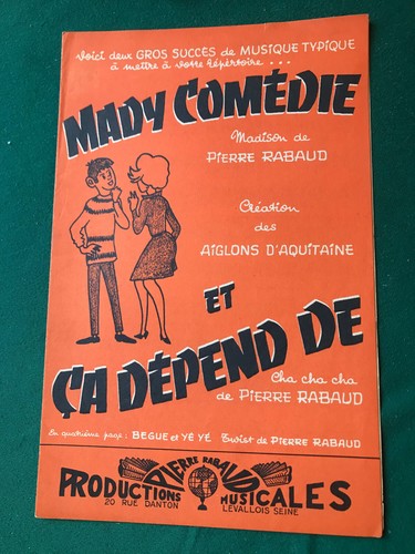 Partition mady comedie - partition, comedie/