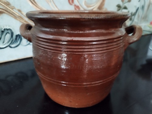 Grand pot grès émaillé - en,