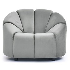 Fauteuil design velours - en,