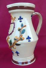 Grand Pichet Ancien Céramique Faïence Polychrome de Malicorne par Emile Tessier