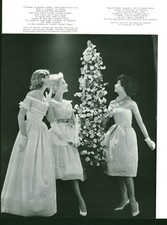 Publicité ancienne mode robe