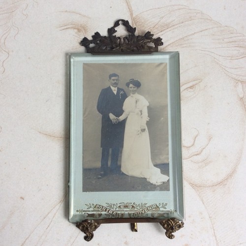 Ancien cadre photo laiton - photo,