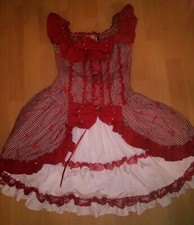 Robe soirée rouge blanche - robe,