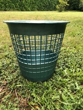 ❤️ANCIENNE superbe corbeille à papier poubelle vintage en plastique industriel