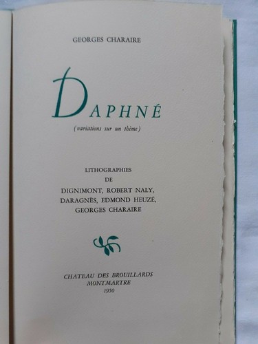 Daphné par georges charaire - georges,