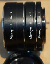 MACRO   série de 3 bagues allonges pour Mamiya E
