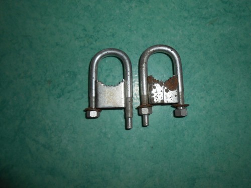 Paire colliers guidon zingués