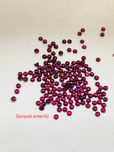 Grenat naturel rond cabochons - grenat,