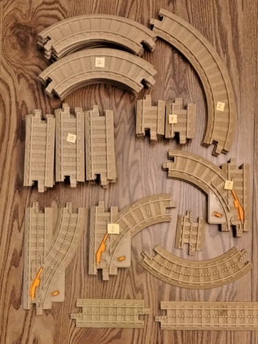 Lot geotrax brown tan - lot, of