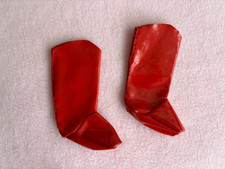 PAIRE DE BOTTES ROUGES POUR POUPÉE DOLLY GÉGÉ