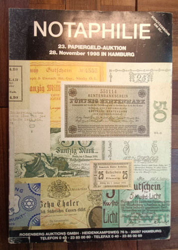 1998 notaphilie catalogue - notaphilie, de
