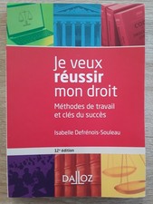 LIVRE-DALLOZ- Je veux réussir mon droit-12 éme édition- 2020