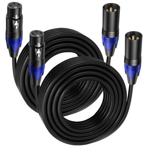Pack xlr male to - 2, ft