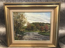 Ancien Tableau Huile Sur