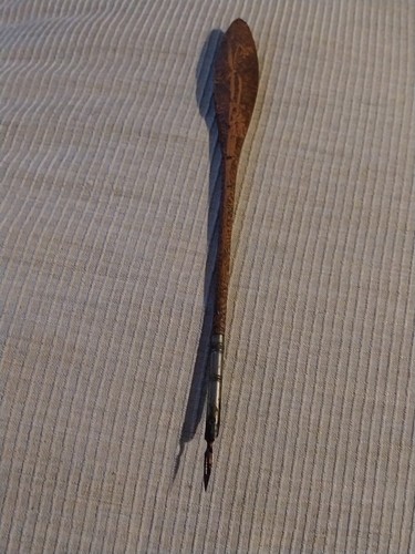 Porte plume ancien bois - porte,