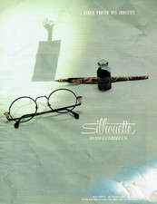 Publicité Advertising 018  1990  les lunettes Silhouette  Modebrillen