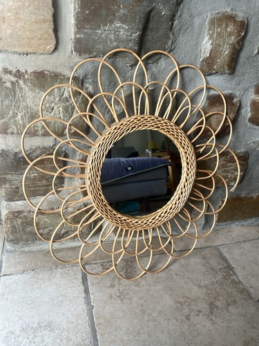 Miroir rotin forme - en,