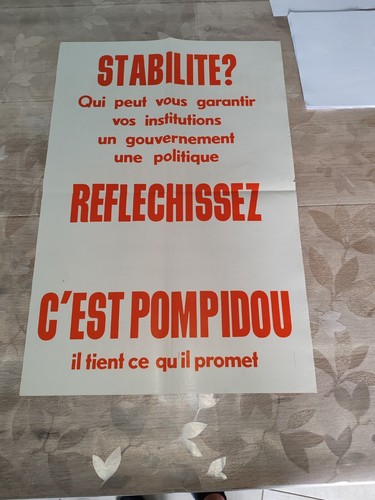 Rare affiche élection - rare,