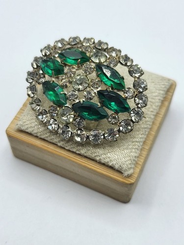 Broche ancienne strass - broche,