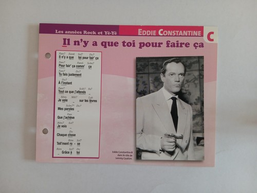 Carte fiche eddie - carte,