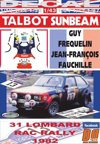 Decal talbot sunbeam lotus - sunbeam,